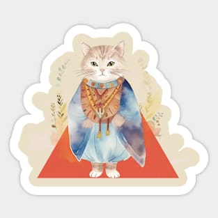 abstract cat Sticker